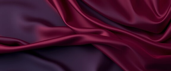 Obraz premium Luxurious Velvet Silk Drapes, Deep Abstract Background with Soft Glossy Sheen