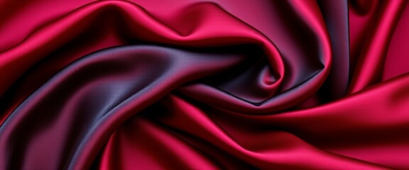 Obraz premium Luxurious Velvet Silk Fabric Swirls Abstract Background with Soft Sheen and Matte Depth