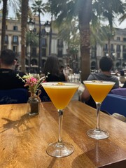 cocktail on the table
