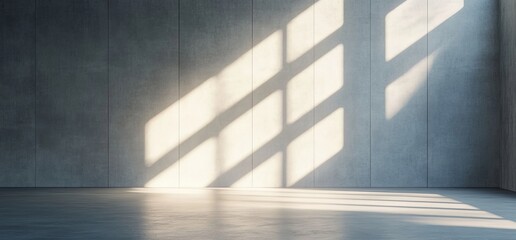 A nice concrete room with a modern wall background and a concrete floor