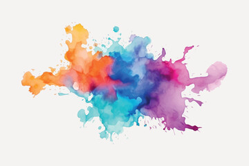 Fototapeta premium Vibrant watercolor splash art