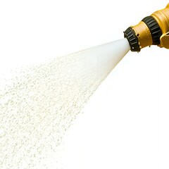 Close-up of a water hose spraying water.