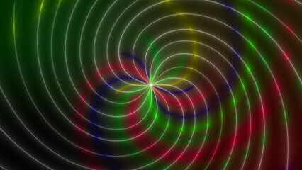 Vibrant Colorful Spiral Abstract Design