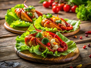Delicious Hoisin Lobster Lettuce Wraps - Fresh Seafood Delight for Food Lovers
