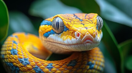 Fototapeta premium Reptile care and display. Featuring snakes and lizards. Highlighting reptile maintenance and showcase. Ideal for reptile enthusiasts. Detailed view of reptiles in terrariums and interacting