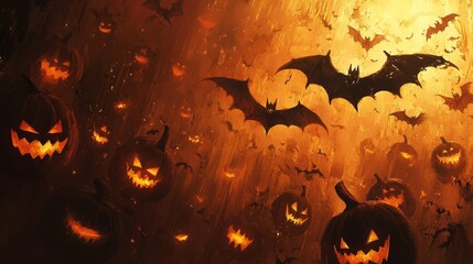 Fototapeta premium halloween background wallpaper 