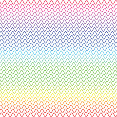 background with many colorful sine waves at a constant frequency