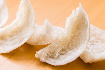 Dry bird nest close up