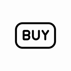 buy button icon sign vector