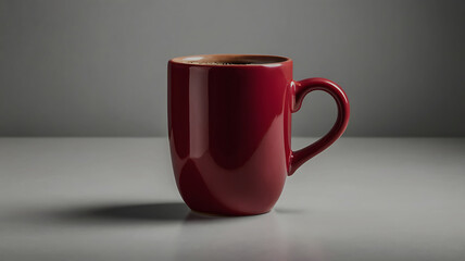 Coffee cup and stylish and modern coffee packaging with or dark brown and a table with a pink background
