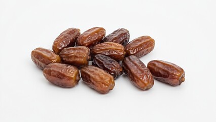 Isolated Barhi Dates on a White Background