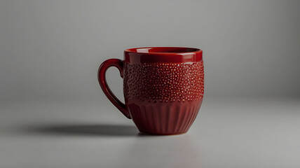 Coffee cup and stylish and modern coffee packaging with or dark brown and a table with a pink background