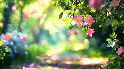 Obraz premium Soft Dreamy Blurred Floral Background