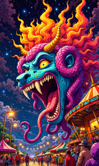 Fototapeta premium chinese dragon statue on the roof