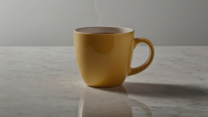 Coffee cup and stylish and modern coffee packaging with or dark brown and a table with a pink background