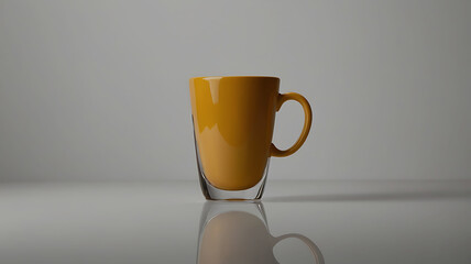 Coffee cup and stylish and modern coffee packaging with or dark brown and a table with a pink background