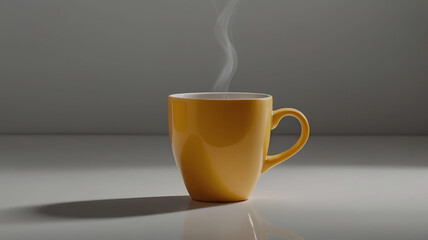 Coffee cup and stylish and modern coffee packaging with or dark brown and a table with a pink background