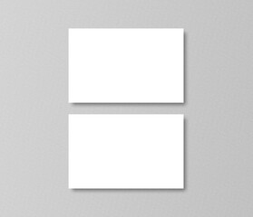 Business card mockup with grey background