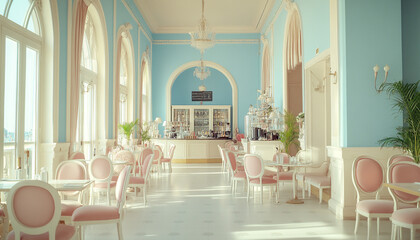 Shabby Chic Hotel Interior Vintage Appeal high detail