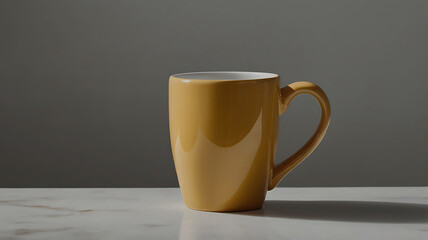 Coffee cup and stylish and modern coffee packaging with or dark brown and a table with a pink background
