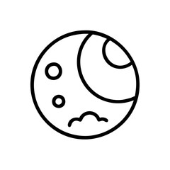 Fototapeta premium moon-icon-