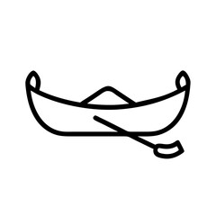 canoe-icon  on white background