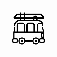 bus transportation icon sign vector