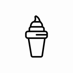 ice cream icon sign vector