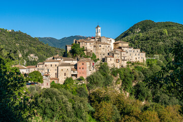 The beautiful village of Rocchette, near Torri in Sabina, in the Province of Rieti, Lazio, Italy.