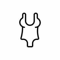 swimming suit icon sign vector