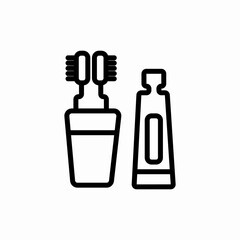 tooth paste icon sign vector