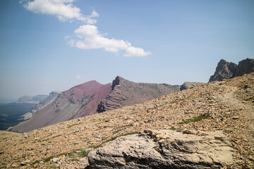 Siyeh bend from the Siyeh Pass Trail at Glacier national park, Montana, USA.