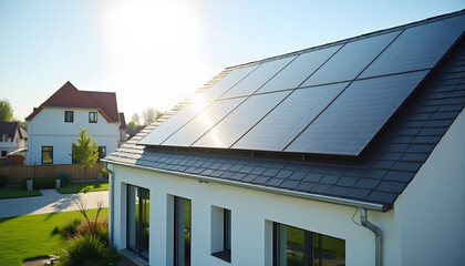 Solar Energy Efficiency in a Modern Suburban Neighborhood
