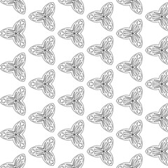 seamless pattern with butterflies