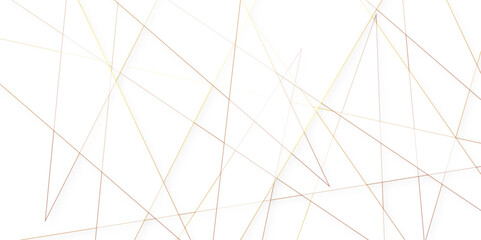 Obraz premium Soft light white and golden abstract minimal elegant futuristic geometric triangular background. High-tech geometrical polygonal Layout template. Decorative web business banner technology concept.