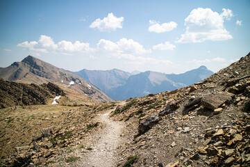 Siyeh bend from the Siyeh Pass Trail at Glacier national park, Montana, USA.