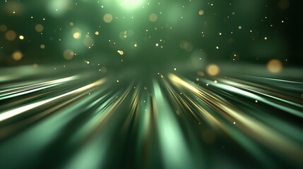 This image features a vibrant abstract green background with dynamic, sweeping lines, bokeh effects, and a sense of motion, conveying futuristic energy.