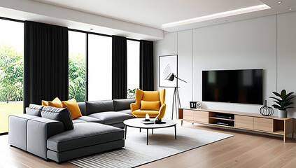 design living room furniture decor create realistic home design using rendering techniques effectively