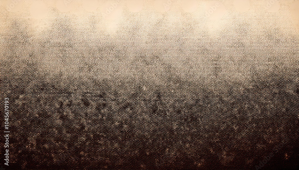 Aufkleber Abstract Gradient Halftone Texture with Soft Dot Matrix Transition from Light to Dark Brown. Ideal for Modern Design Concepts, Background Textures, and Graphic Art Projects