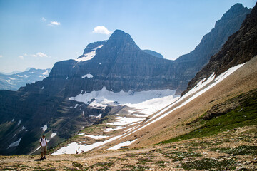 Siyeh bend from the Siyeh Pass Trail at Glacier national park, Montana, USA.