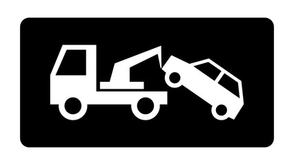 auto pomoc drogowa - holowanie samochodu ikona © robert6666