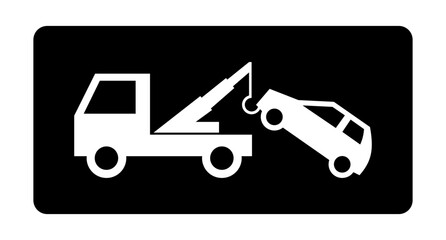 auto pomoc drogowa - holowanie samochodu ikona © robert6666