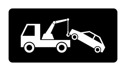 auto pomoc drogowa - holowanie samochodu ikona © robert6666