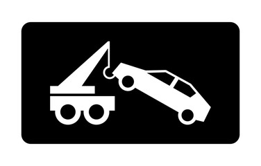 auto pomoc drogowa - holowanie samochodu ikona © robert6666