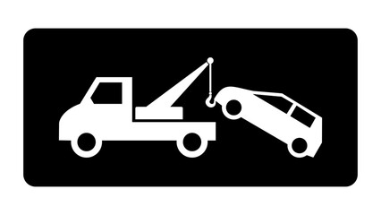 auto pomoc drogowa - holowanie samochodu ikona © robert6666