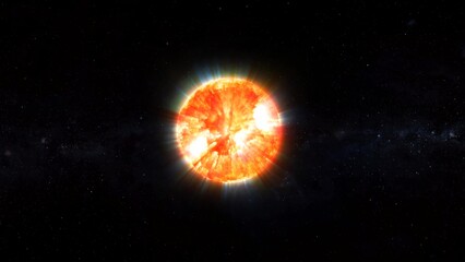 Fiery Sun in Space © Sohan Stock