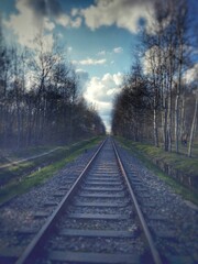 Fototapeta premium Tory kolejowe