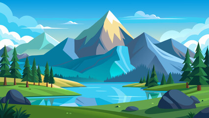 Beautiful mountain landscape 