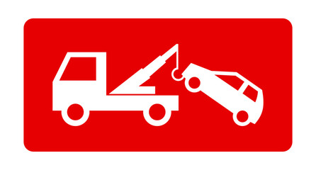 auto pomoc drogowa - holowanie samochodu ikona © robert6666