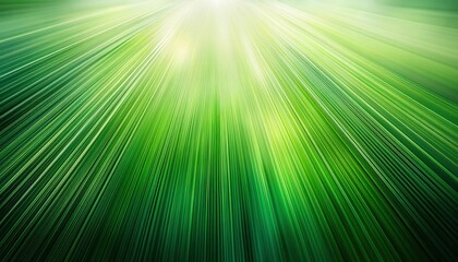 Naklejka premium Vibrant Green Abstract Light Rays Radiating Energy, Nature inspired Background for Eco friendly Concepts, Renewable Energy Visuals, or Fresh, Organic Brand Designs